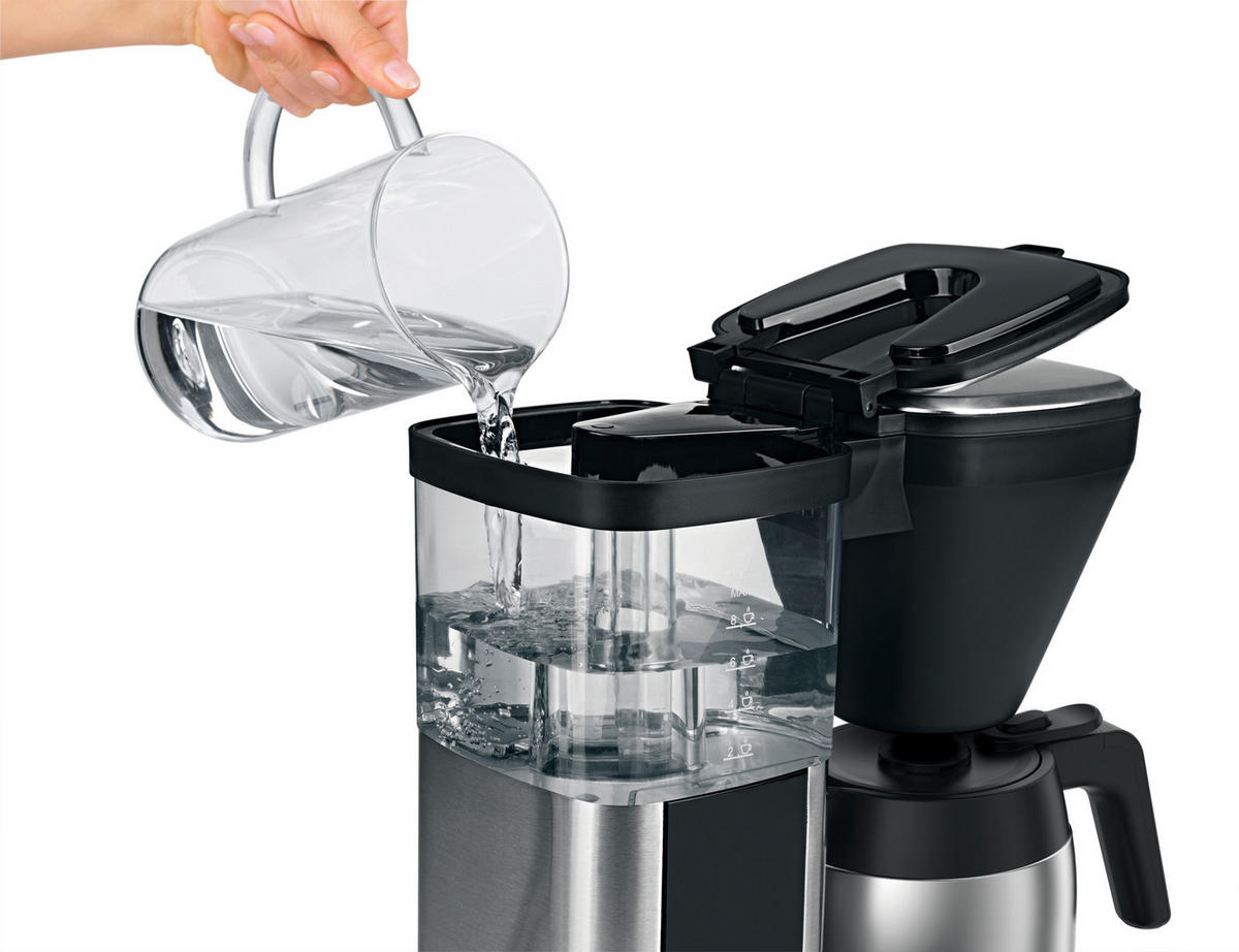 FILTERKAFFEEMASCHINE  - Edelstahlfarben/Schwarz, Trend, Kunststoff/Metall (40/21/40cm) - Beem