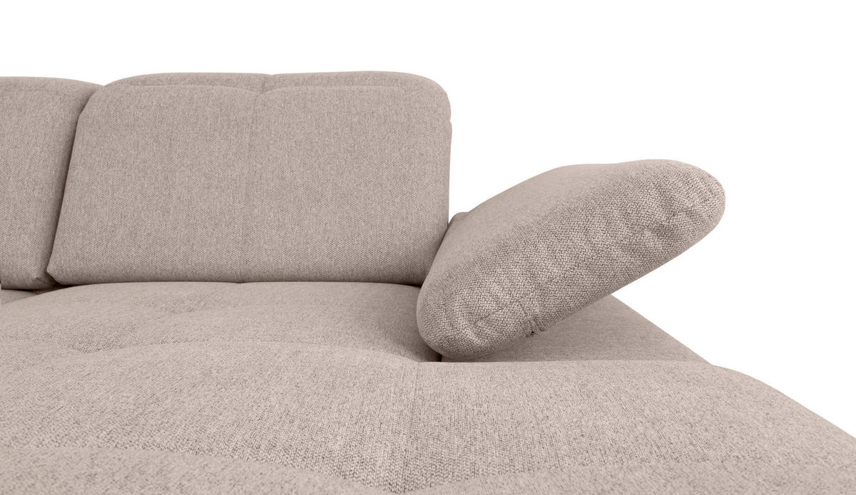 WOHNLANDSCHAFT in Beige  - Beige/Grau, Design, Textil/Metall (215/328/173cm) - MID.YOU