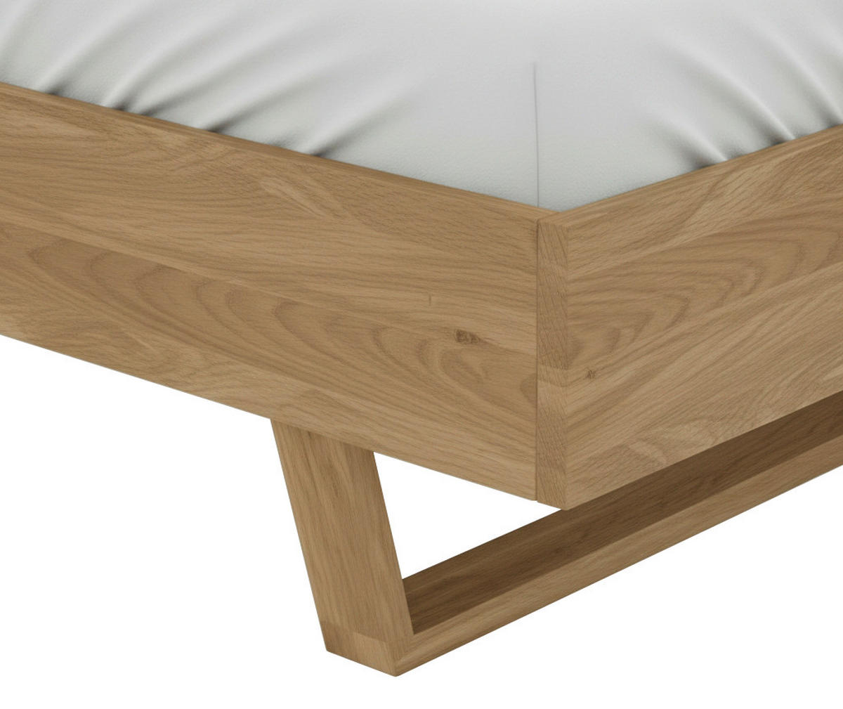 BETT 200/200 cm  Wildeiche   - Wildeiche, Modern, Holz (200/200cm) - MID.YOU