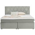 BOXSPRINGBETT 160/200 cm  in Grauweiß  - Grauweiß/Schwarz, Design, Holzwerkstoff/Kunststoff (160/200cm) - Xora