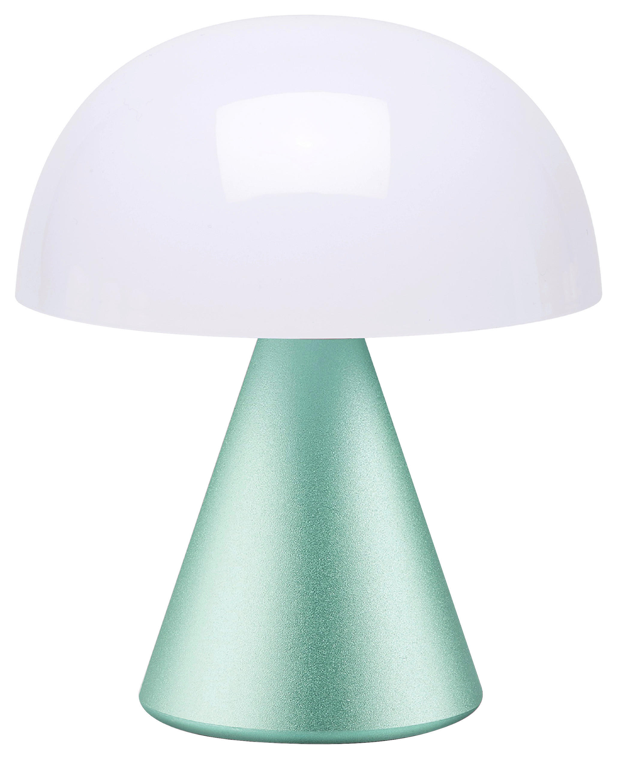 AKKU-TISCHLEUCHTE 9.2/11/9.2 cm - Mintgrün, Design, Kunststoff/Metall (9.2/11/9.2cm)