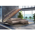 ECKSOFA in Webstoff Beige  - Beige/Silberfarben, MODERN, Kunststoff/Textil (304/218cm) - Carryhome