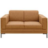 2-SITZER-SOFA in Webstoff Messingfarben  - Silberfarben/Messingfarben, Design, Textil/Metall (155/82/90cm) - LOOKS by W.Joop