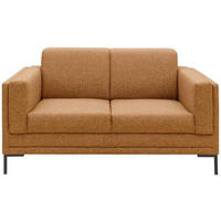 2-SITZER-SOFA Webstoff Messingfarben  - Silberfarben/Messingfarben, Design, Textil/Metall (155/82/90cm) - LOOKS by W.Joop