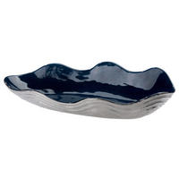 DEKOSCHALE - Blau/Silberfarben, Basics, Keramik (39/9/16cm)