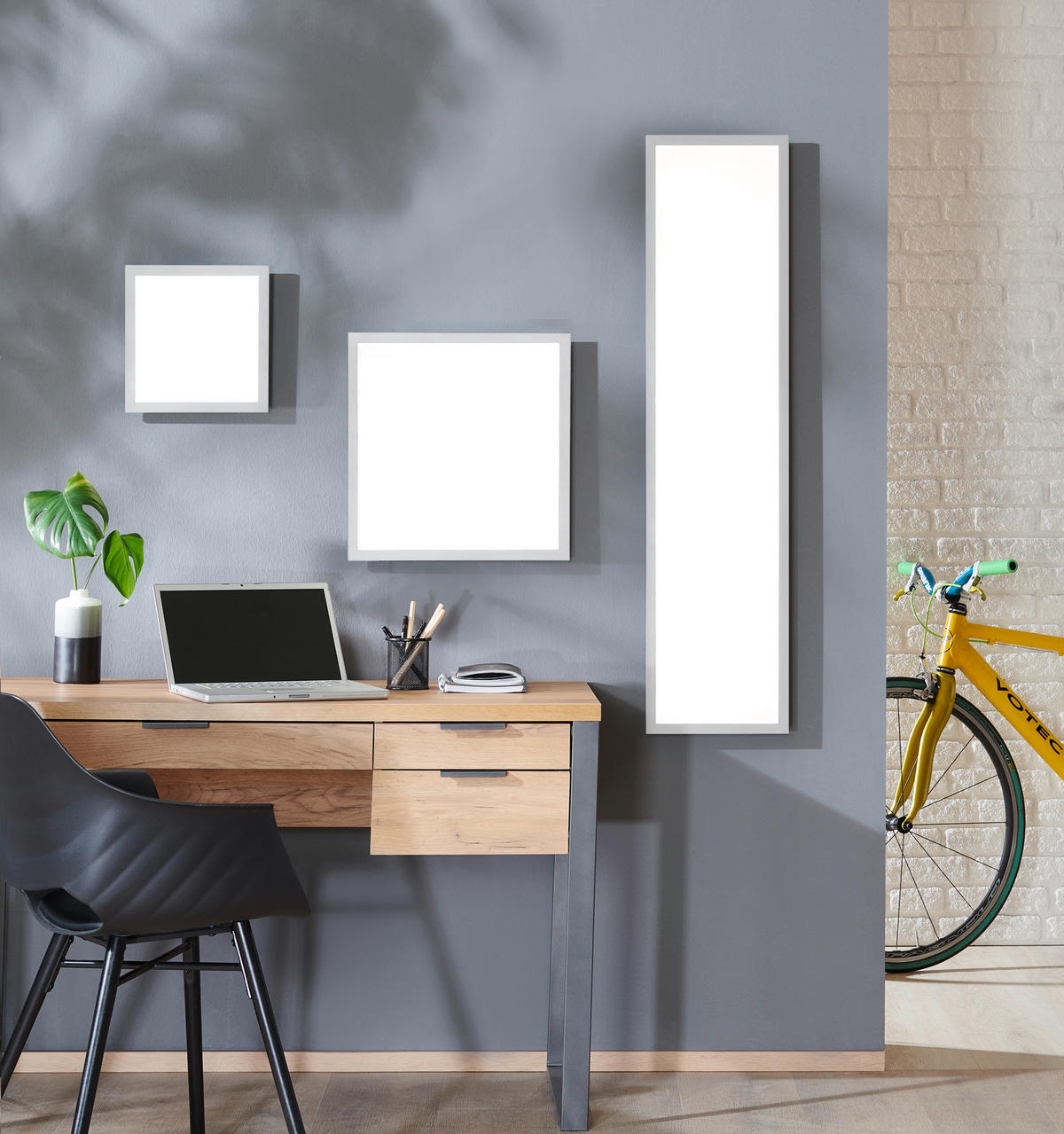 LED-PANEEL 30/30/4,5 cm   - Weiß, Design, Kunststoff/Metall (30/30/4,5cm) - Novel