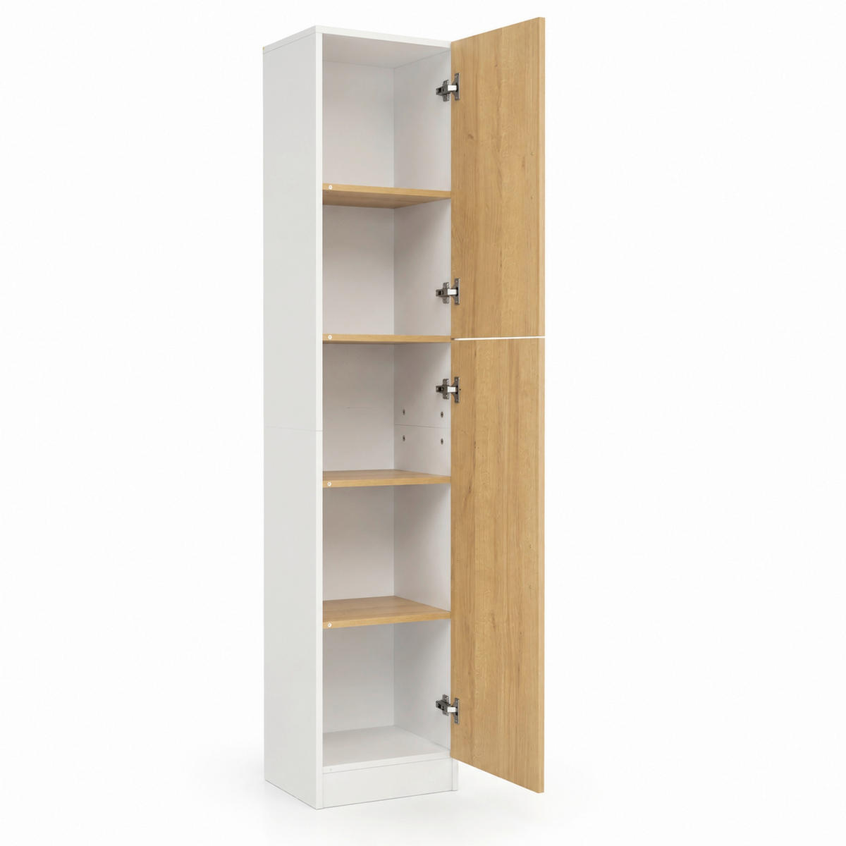 AKTENSCHRANK Weiß, Honigeiche  - Honigeiche/Weiß, MODERN, Holzwerkstoff (38/183/32cm) - MID.YOU