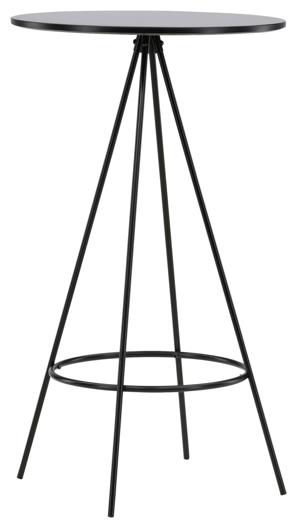 BARPALL i svart  - svart, Design, metall/trämaterial (60/105/60cm) - Livetastic