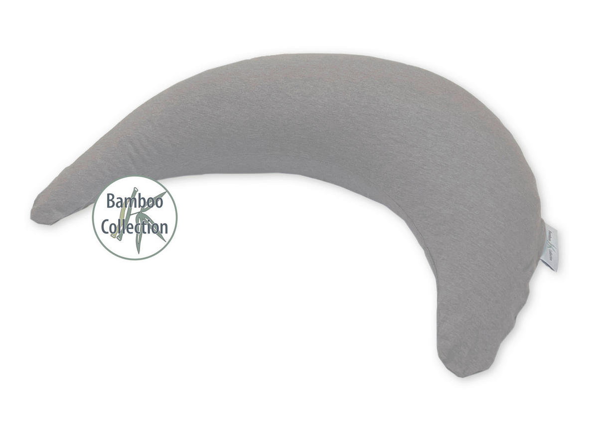 STILLKISSEN 140 cm BAMBUSMOND   - Grau, Basics, Textil (140cm) - Theraline
