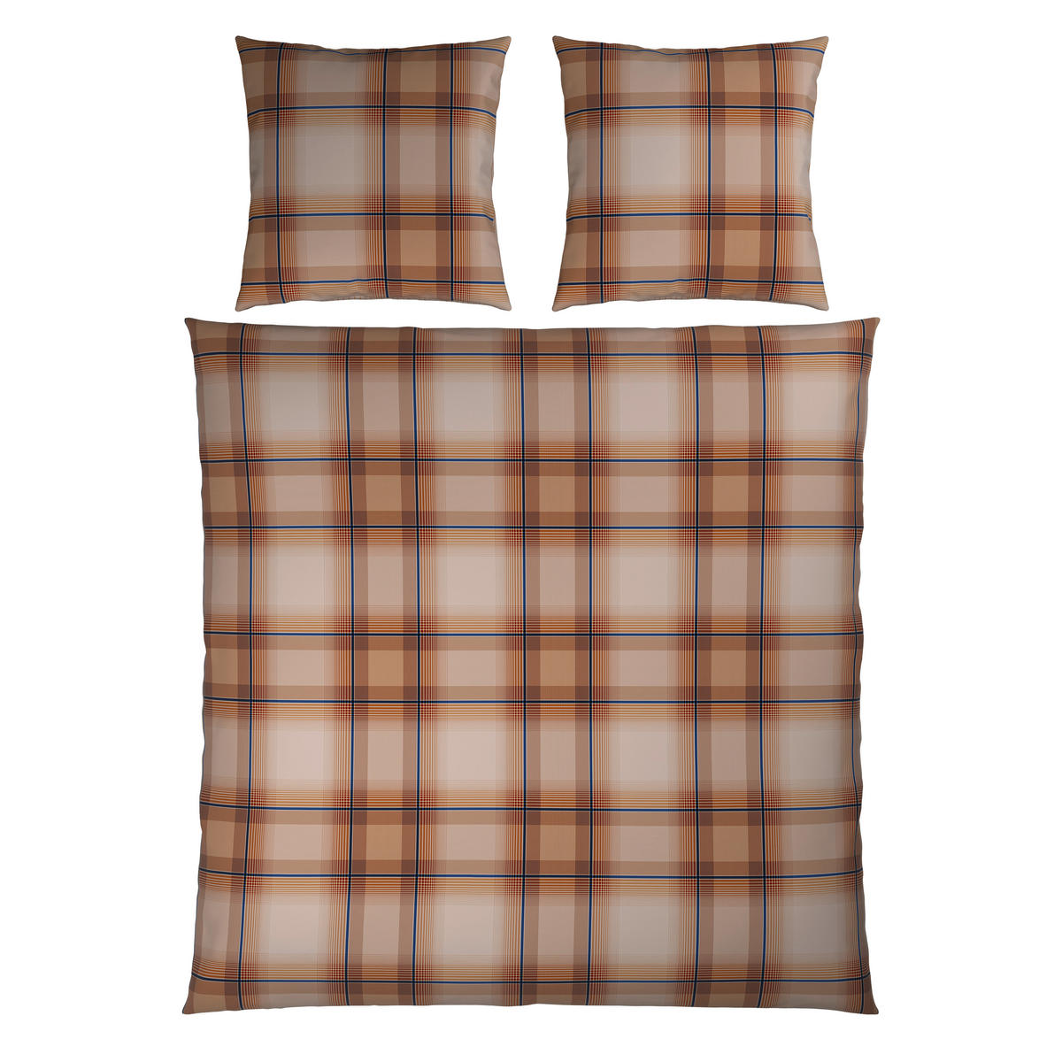 WENDEBETTWÄSCHE Satin 200/200 cm  - Braun/Grau, Textil (200/200cm) - Novel