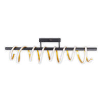 LED-DECKENLEUCHTE Belleza 100/20/27 cm   - Schwarz, Design, Kunststoff/Metall (100/20/27cm) - Näve