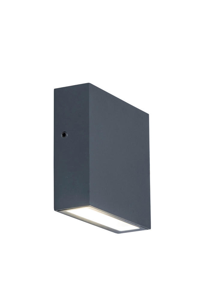 LED KÜLTÉRI LÁMPA - antracit, Basics, fém (11/11/3,8cm)