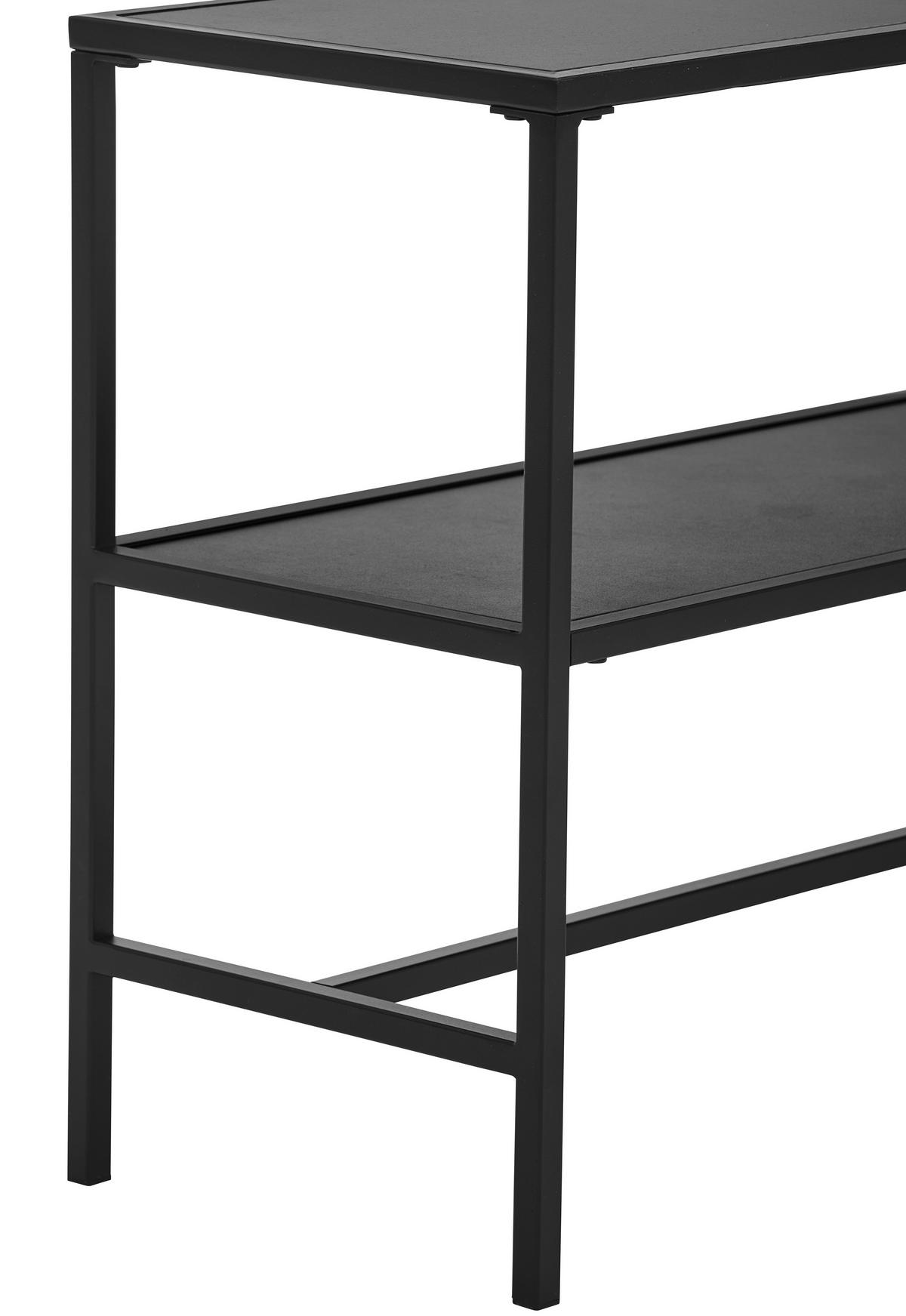 REGAL Grau, Schwarz  - Schwarz/Grau, Trend, Keramik/Metall (80/55/30cm) - Novel