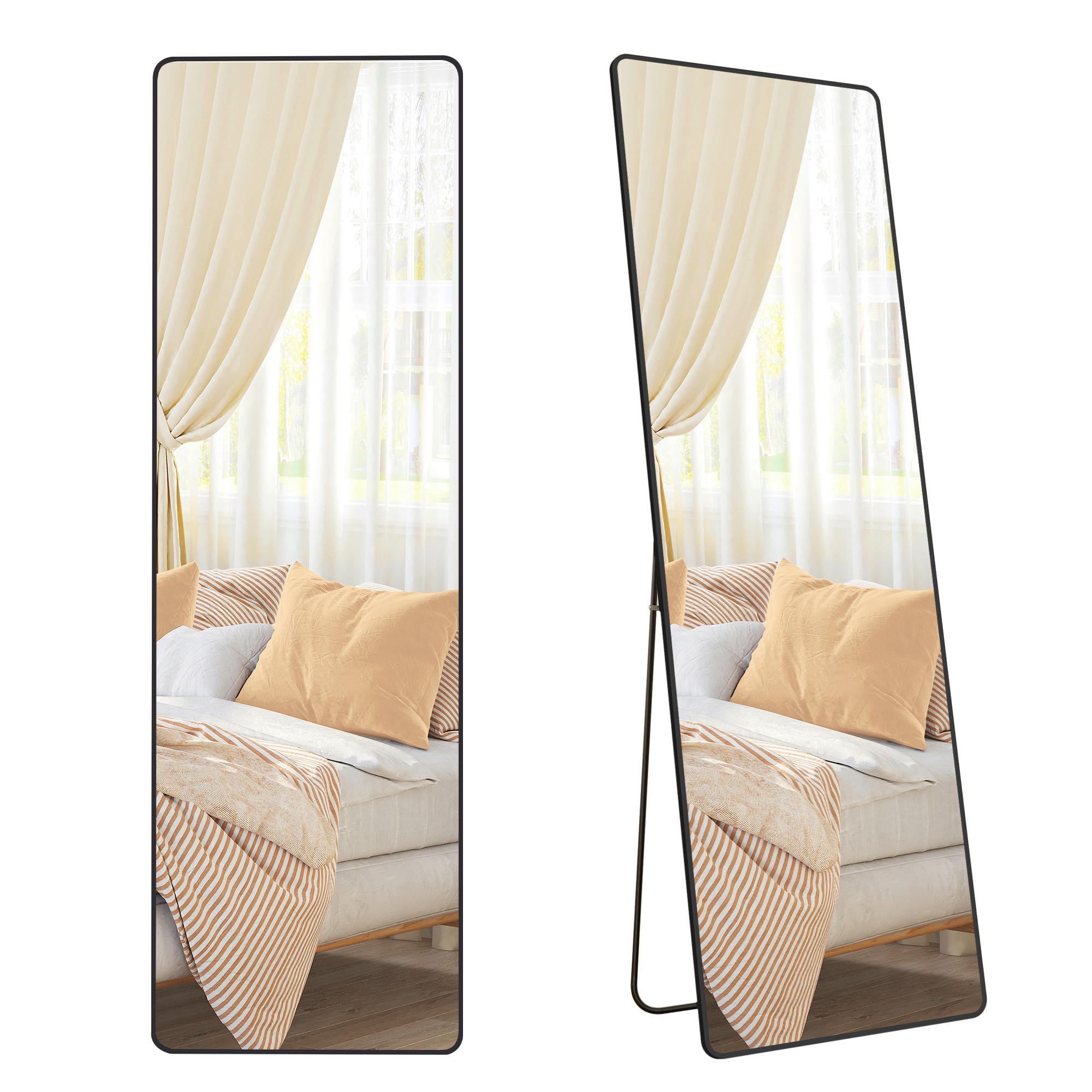 Boxxx Standspiegel Schwarz 50x160x33 cm
