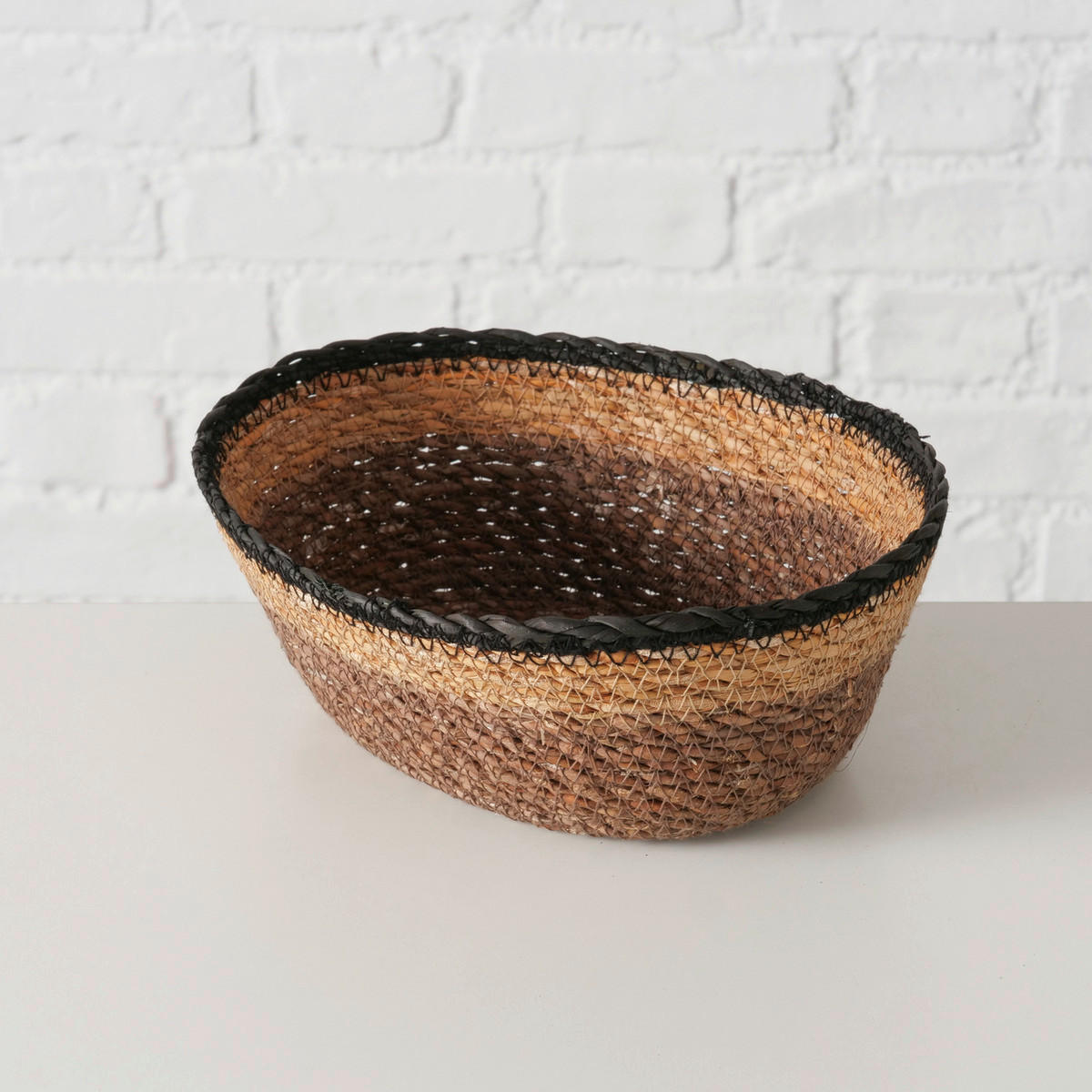 DEKOKORB - Schwarz/Naturfarben, Basics, Naturmaterialien (23,5/17/8cm)