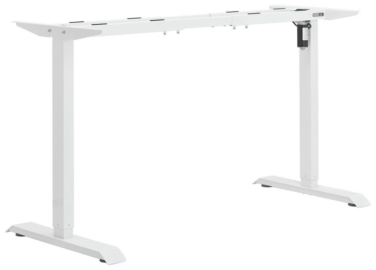 TISCHGESTELL 110-135/35/69-115 cm  in Weiß  - Weiß, KONVENTIONELL, Metall (110-135/35/69-115cm) - Carryhome