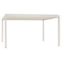Pavillon "Mirador" 400/250/300 cm Aluminium  - Weiß, MODERN, Metall (400/250/300cm) - Gardenson
