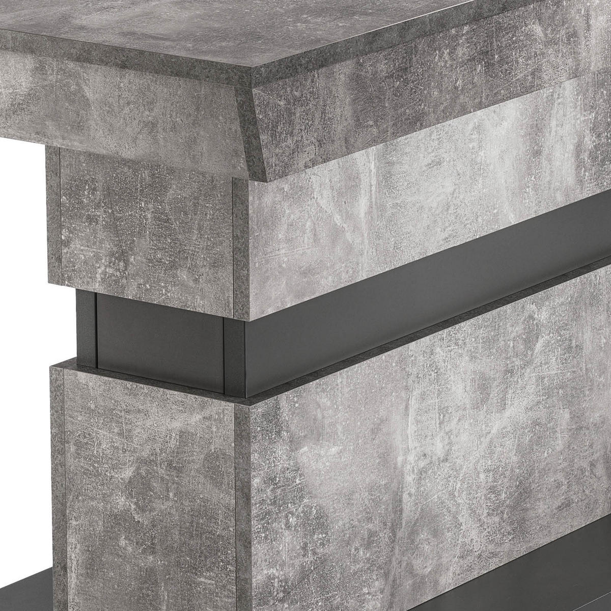 ESSTISCH in Holzwerkstoff 140/90/75 cm  - Dunkelgrau/Grau, MODERN, Holzwerkstoff (140/90/75cm) - MID.YOU