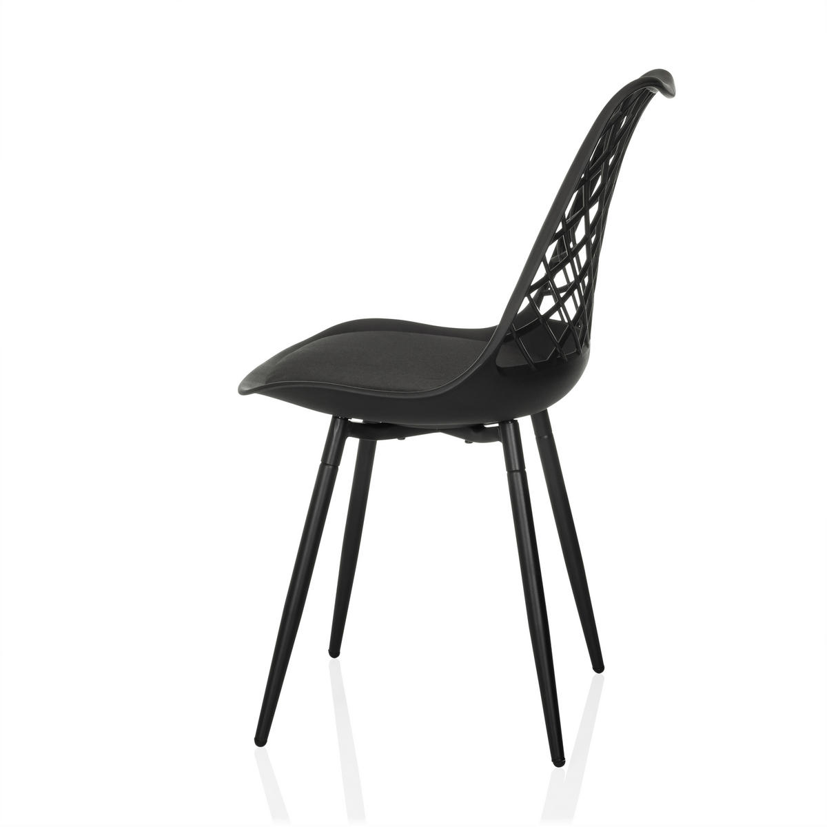 ZAHRADNÍ ŽIDLE, plast - černá, Moderní, kov/plast (48/83/57cm) - MID.YOU