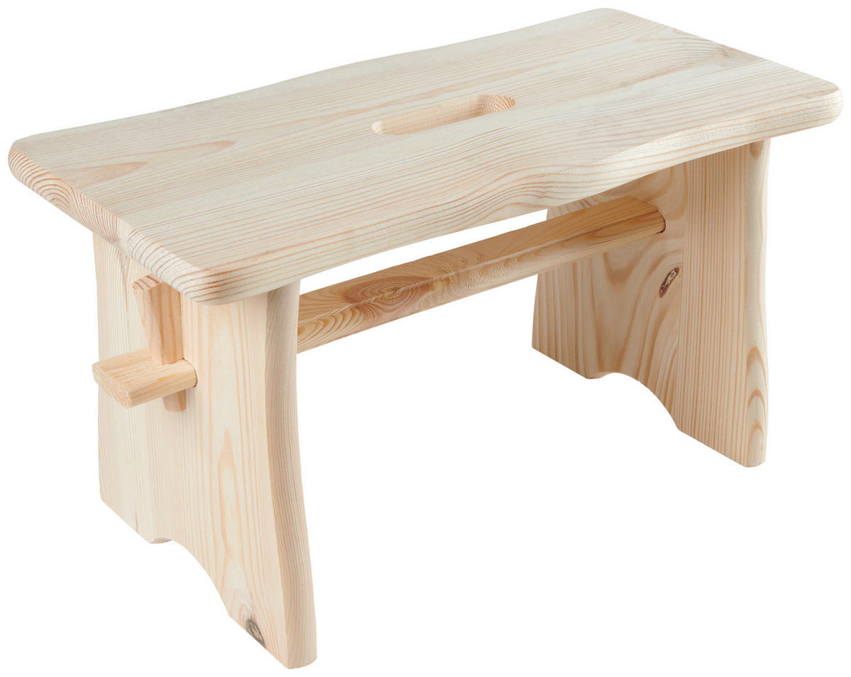 KLUPICA ZA NOGE  drvo   - boje bora, Basics, drvo (40/19/21cm) - Homeware