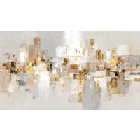 LEINWANDBILD Abstraktes 180/100 cm  - Multicolor, Basics, Holz/Papier (180/100cm) - Euroart