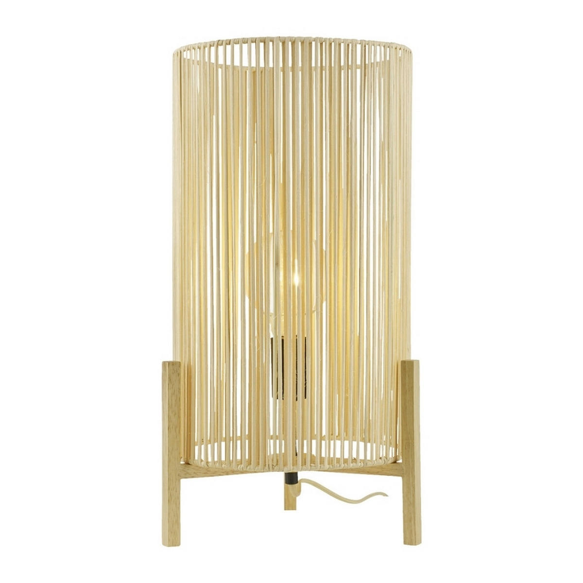 SVJETILJKA STOLNA Nine  - prirodne boje, Natur, drvo (27,5/27,5/50cm)