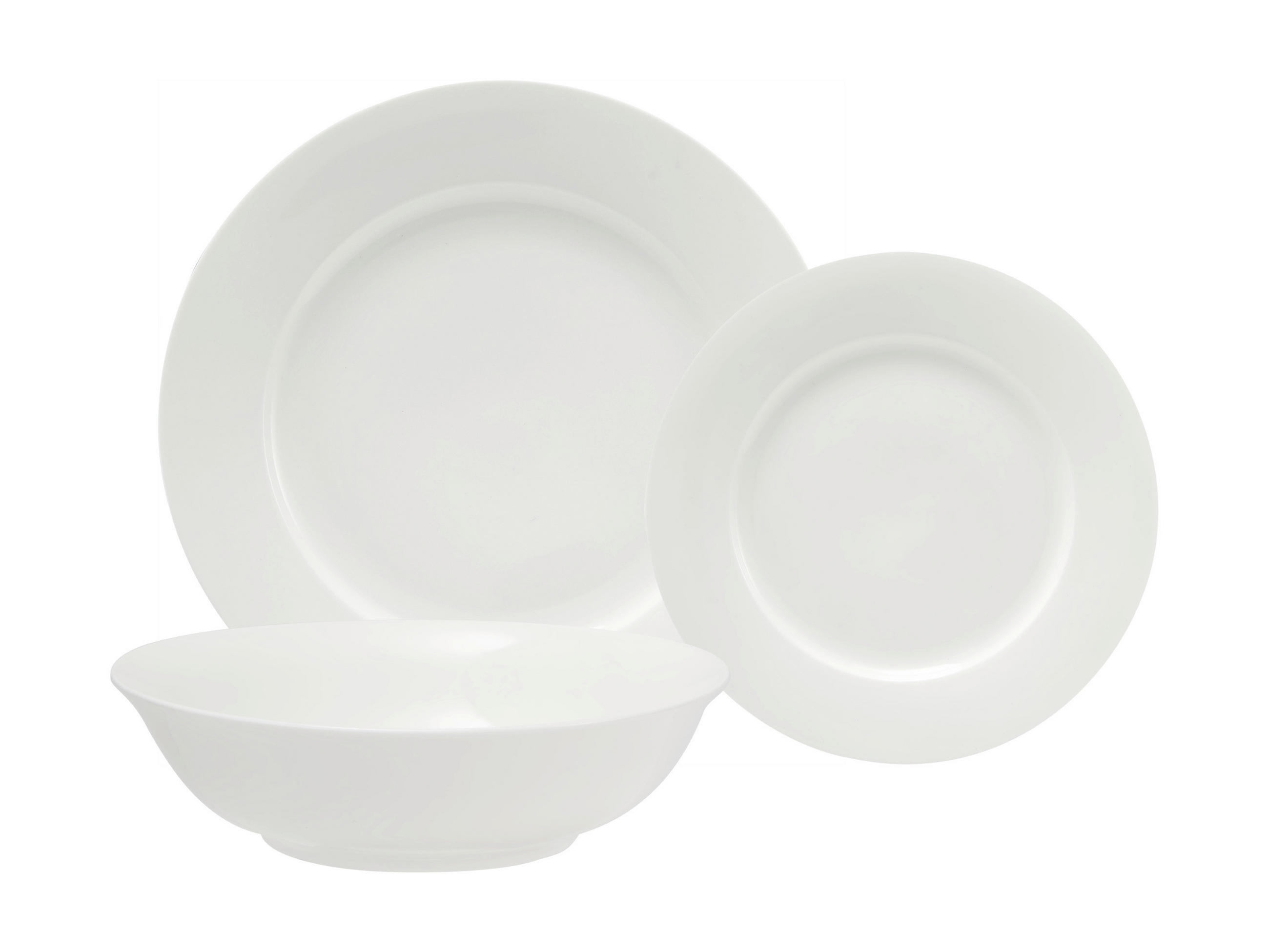 JEDÁLENSKÝ SERVIS porcelán keramika  - biela, Basics, keramika (28.5/28.2/22.6cm) - Maxwell & Williams