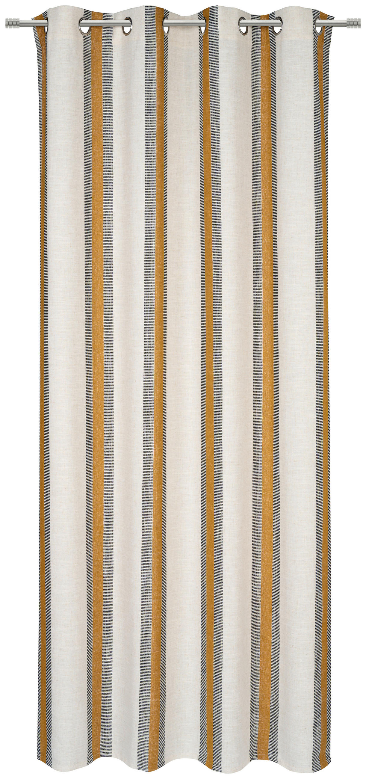 ÖSENVORHANG blickdicht  - Currygelb, Design, Textil (135/245cm) - Esposa