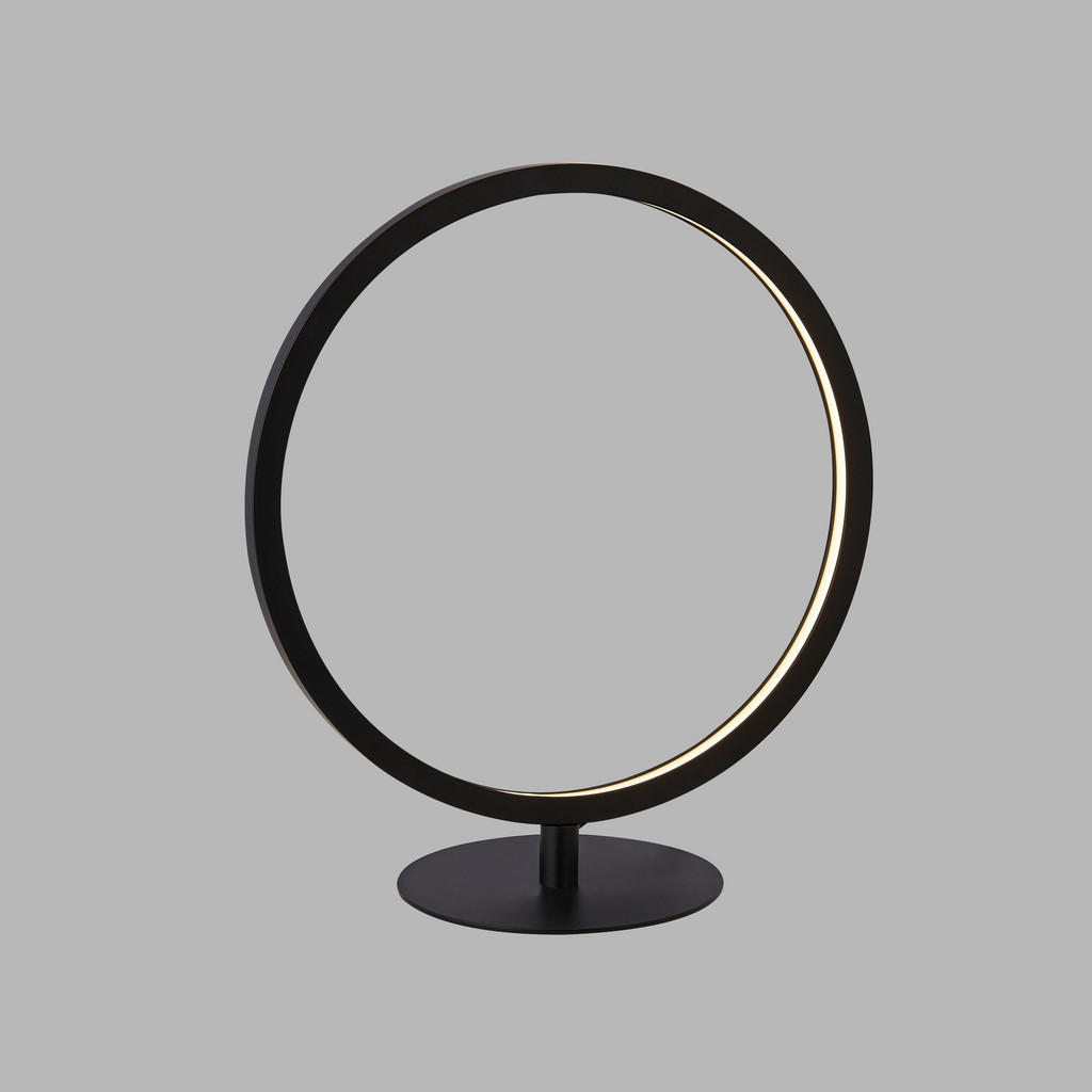 Thumbnail - Searchlight Led-Tischleuchte Cirque Ring, Kunststoff, Metall, rund,rund, 30x33x15 cm, Lampen & Leuchten, Innenbeleuchtun...