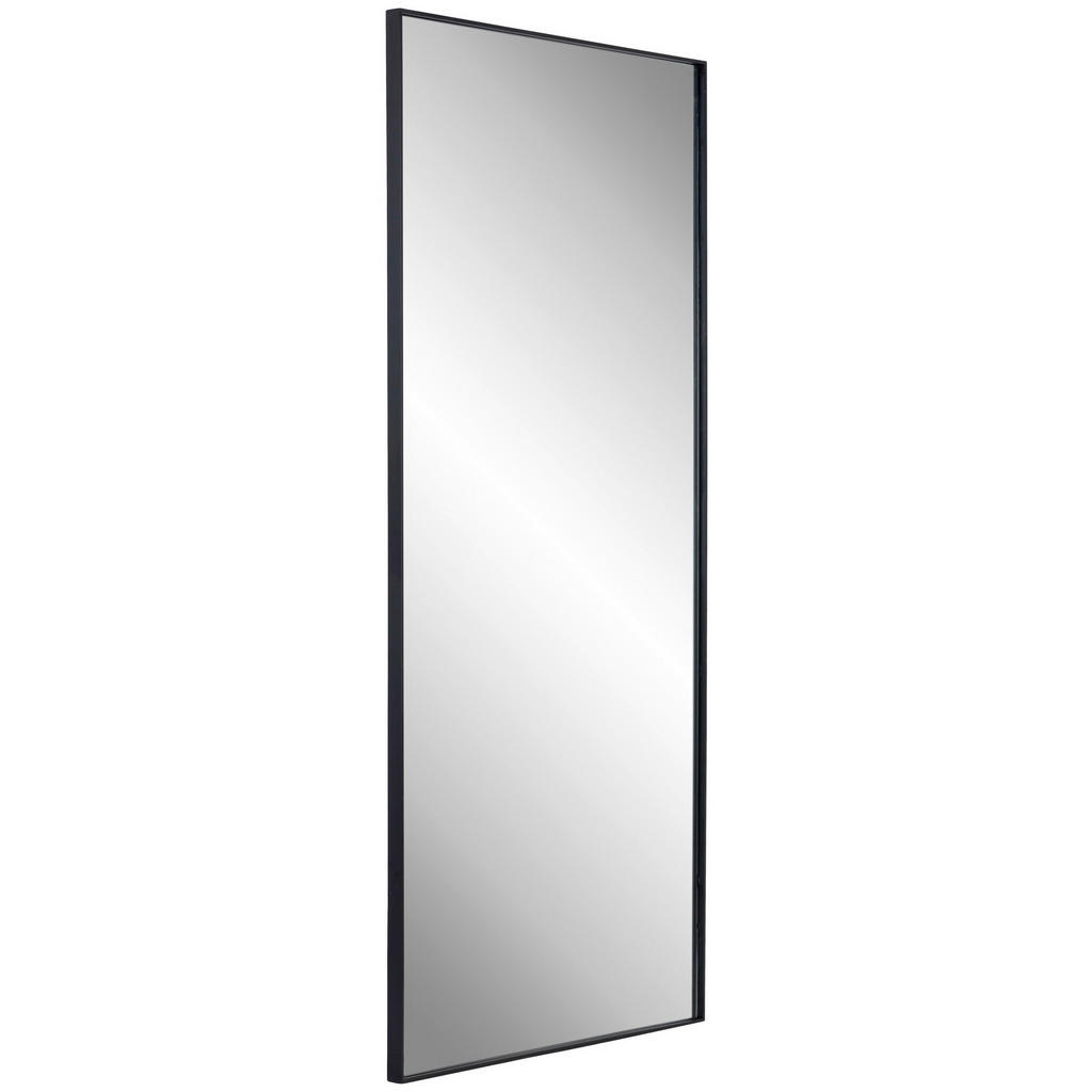Thumbnail - Landscape Wandspiegel, Schwarz, Metall, Glas, Holzwerkstoff, rechteckig, 90x180x2.5 cm, Reach, Bsci, Spiegel, Wandspiege...