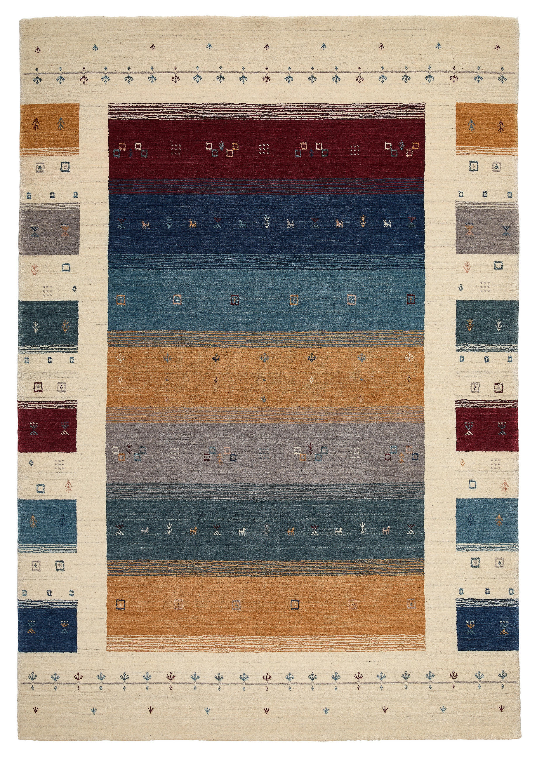 Cazaris Orientteppich Mehrfarbig 130x190 cm
