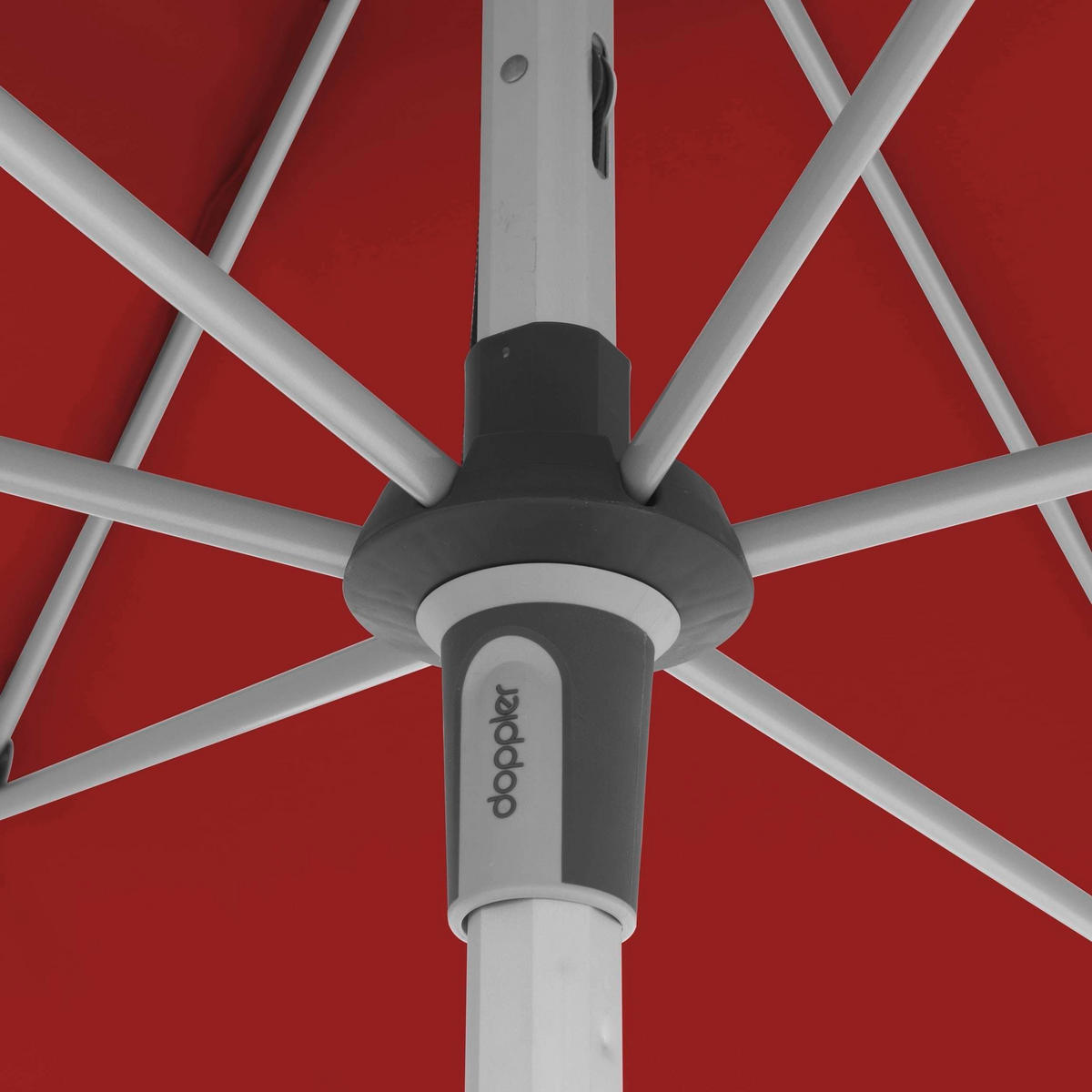 SONNENSCHIRM 210x140 cm Bordeaux  - Bordeaux/Silberfarben, Design, Textil/Metall (220/140cm) - Doppler