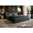 POLSTERBETT 160/200 cm,  in Petrol, Graublau,  - Graublau/Petrol, Design, Kunststoff/Textil (160/200cm) - Esposa