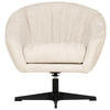 SESSEL in Chenille Naturfarben  - Schwarz/Naturfarben, Design, Textil/Metall (80/78/80cm) - Stylife