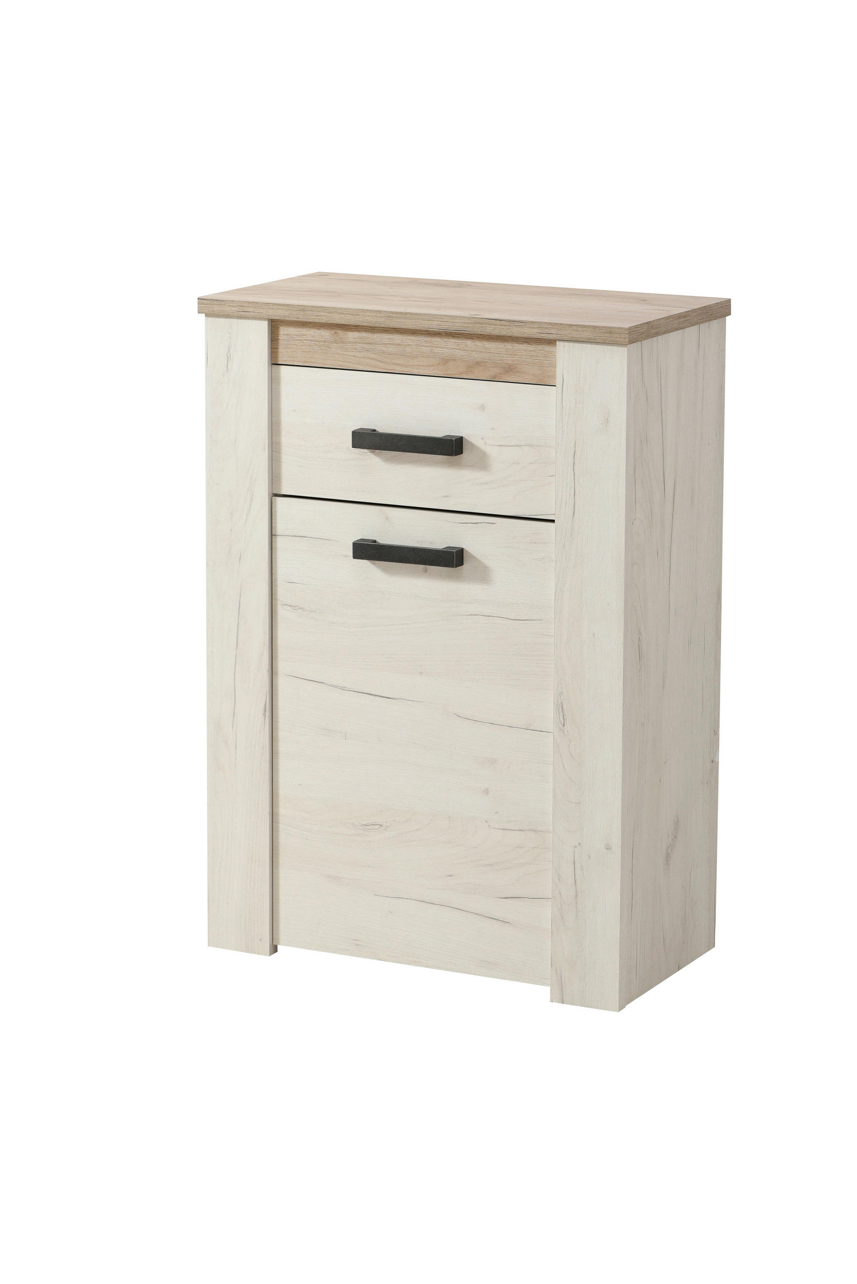CIPŐSSZEKRÉNY 68,5/98/36,5 cm  - tölgyfa, Basics, faalapú anyag (68,5/98/36,5cm) - Carryhome
