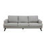 DREISITZER-SOFA in Holz, Textil Hellgrau - Hellgrau/Schwarz, Trend, Holz/Textil (231,0/81,0/92,0cm) - Carryhome DREISITZER-SOFA in Holz, Textil Hellgrau - Hellgrau/Schwarz, Trend, Holz/Textil (231,0/81,0/92,0cm) - Carryhome