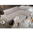 ECKSOFA  in Mikrofaser Hellgrau  290/198 cm  - Hellgrau/Schwarz, Design, Textil/Metall (290/198cm) - Xora