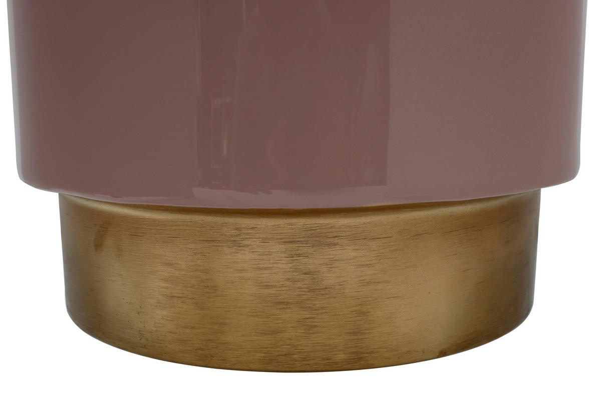 BEISTELLTISCH in Metall  - Goldfarben/Altrosa, Design, Metall (31,5/46,5cm) - Kayoom