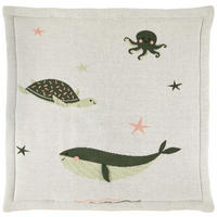 KRABBELDECKE 100/100 cm  - Grün, Trend, Textil (100/100cm) - Avelia