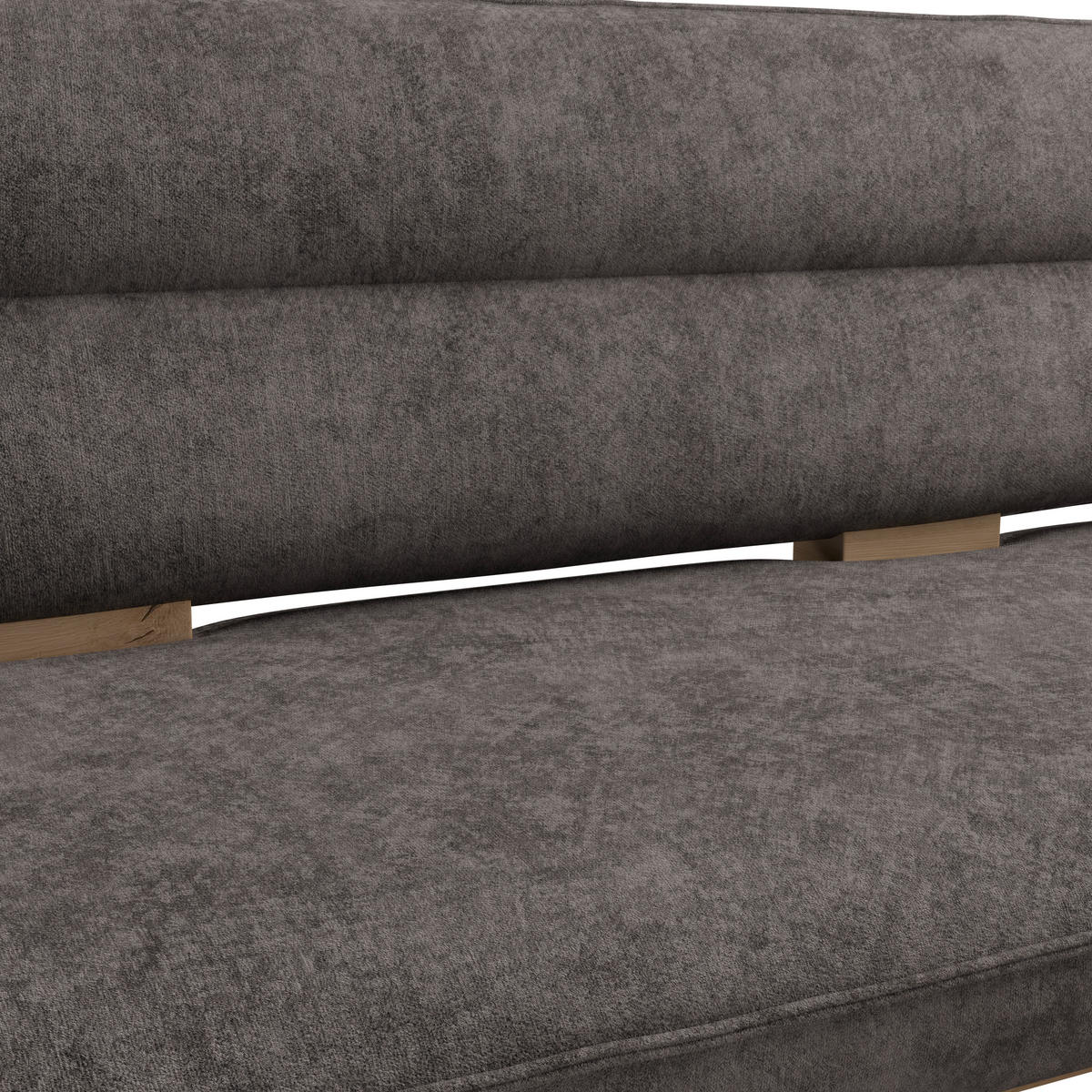 ECKBANK 212/170 cm Webstoff Grau Eiche Sperrholz   - Eichefarben/Grau, KONVENTIONELL, Holz/Textil (212/170cm) - James Wood