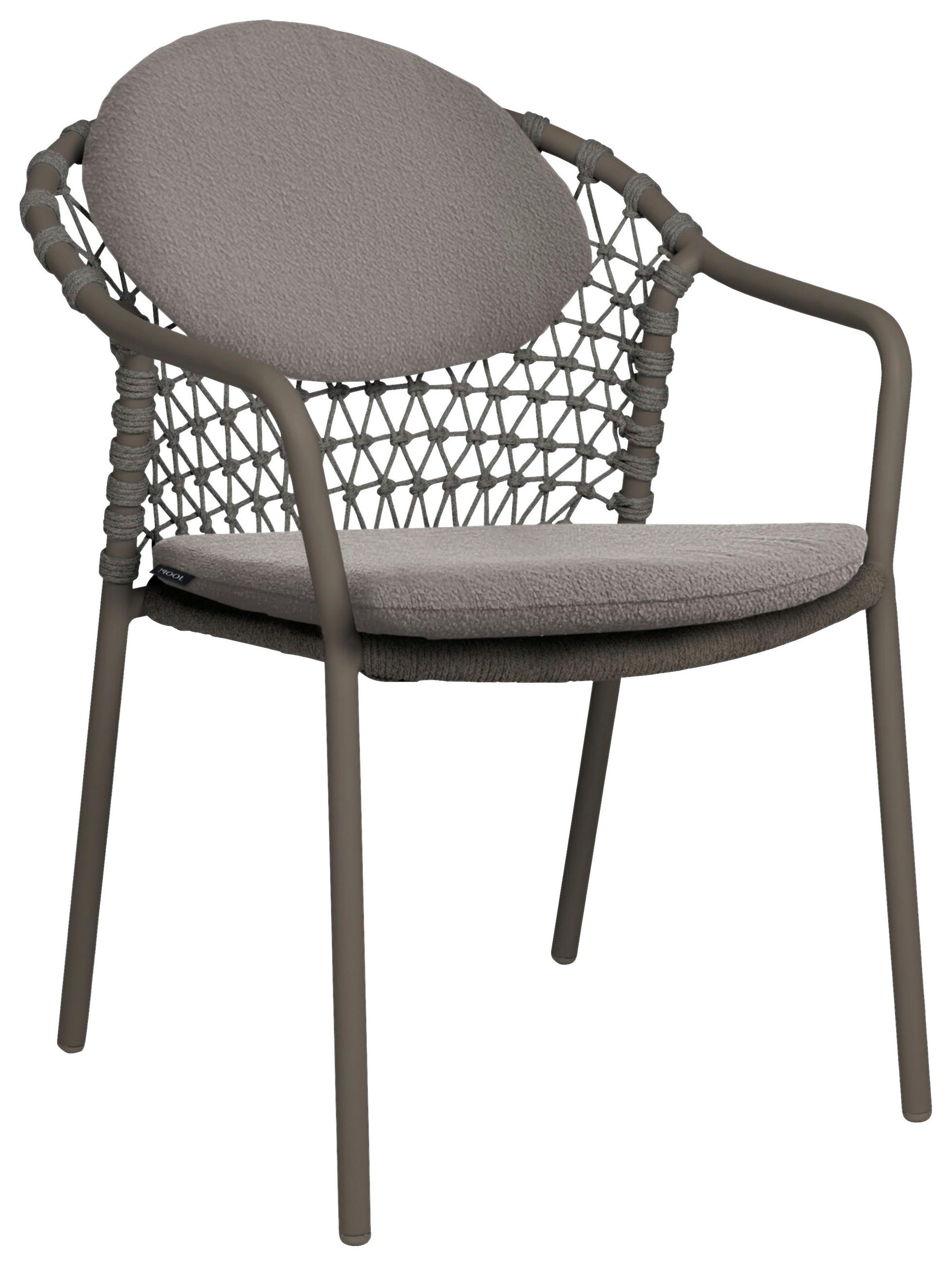 GARTENSESSEL Aluminium Schlammfarben, Taupe  - Taupe/Schlammfarben, Basics, Textil/Metall (61/82/67cm) - Joop!