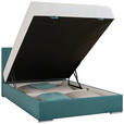 BOXBETT 140/200 cm  in Petrol  - Chromfarben/Petrol, KONVENTIONELL, Kunststoff/Textil (140/200cm) - Carryhome
