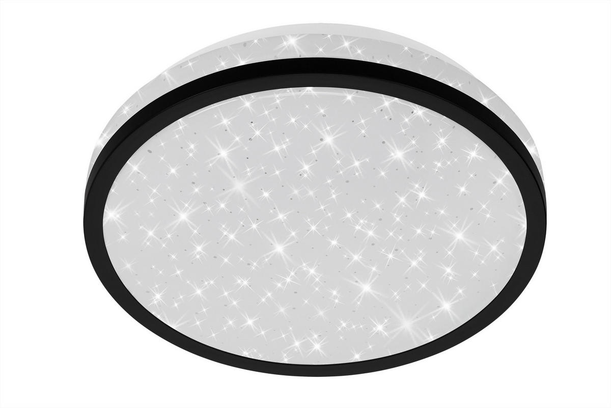 LED SVJETILJKA STROPNA  - crna, Basics, plastika (21,7/6cm)