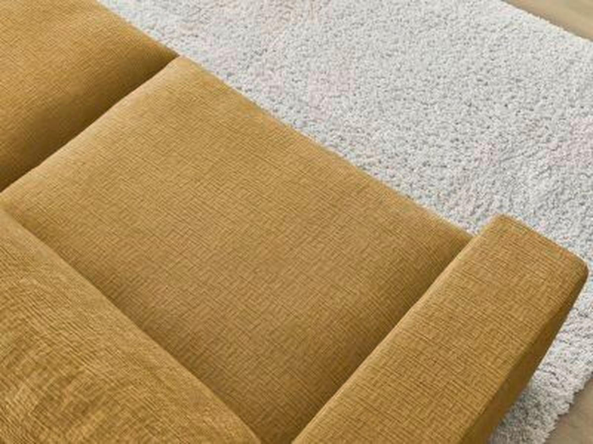 3-SITZER-SOFA LEONARD Struktur Gelb  - Gelb/Schwarz, MODERN, Kunststoff/Textil (274/77/109cm)