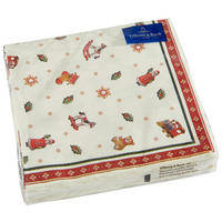 SERVIETTE  25/25 cm   - Gelb/Rot, Design, Papier (25/25cm) - Villeroy & Boch