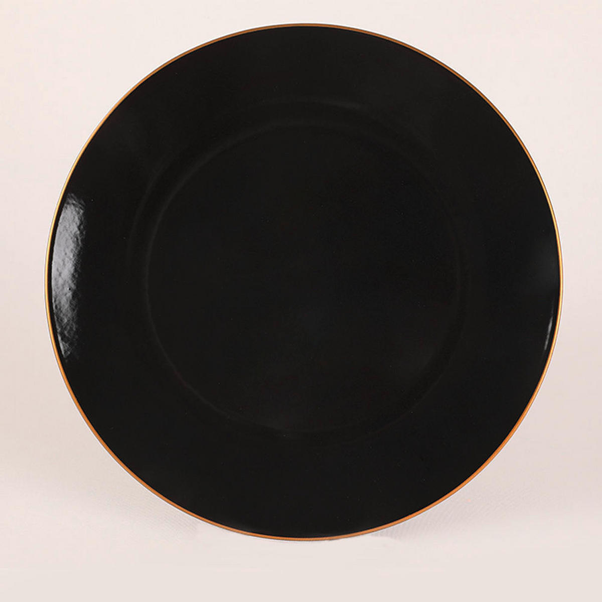 KOMBISERVICE Schwarz, Goldfarben 42-teilig 6 Personen  - Goldfarben/Schwarz, Basics, Keramik (19/19/19cm) - P & B