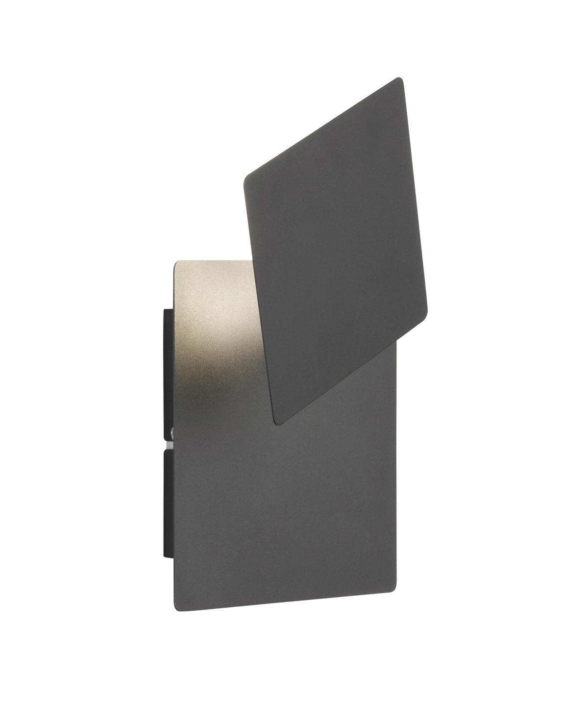 APLICĂ DE PERETE CU LED - negru, Design, plastic/metal (18/14/6,5cm) - Wofi
