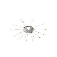 LED-DECKENLEUCHTE Bullet   - Weiß/Nickelfarben, Design, Glas/Metall (96,5cm) - Trio Leuchten