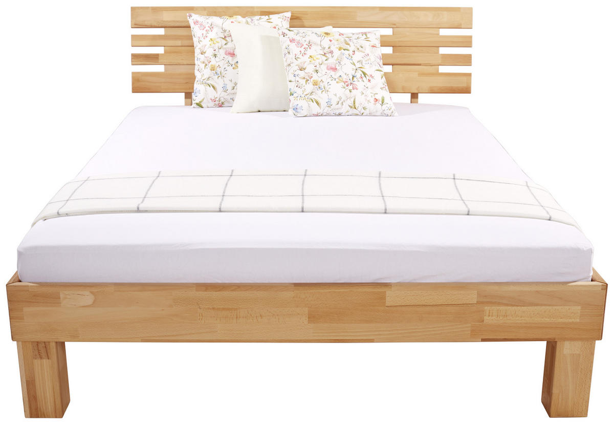 BETT 140/200 cm  in Kernbuche  - Kernbuche, KONVENTIONELL, Holz (140/200cm) - Boxxx