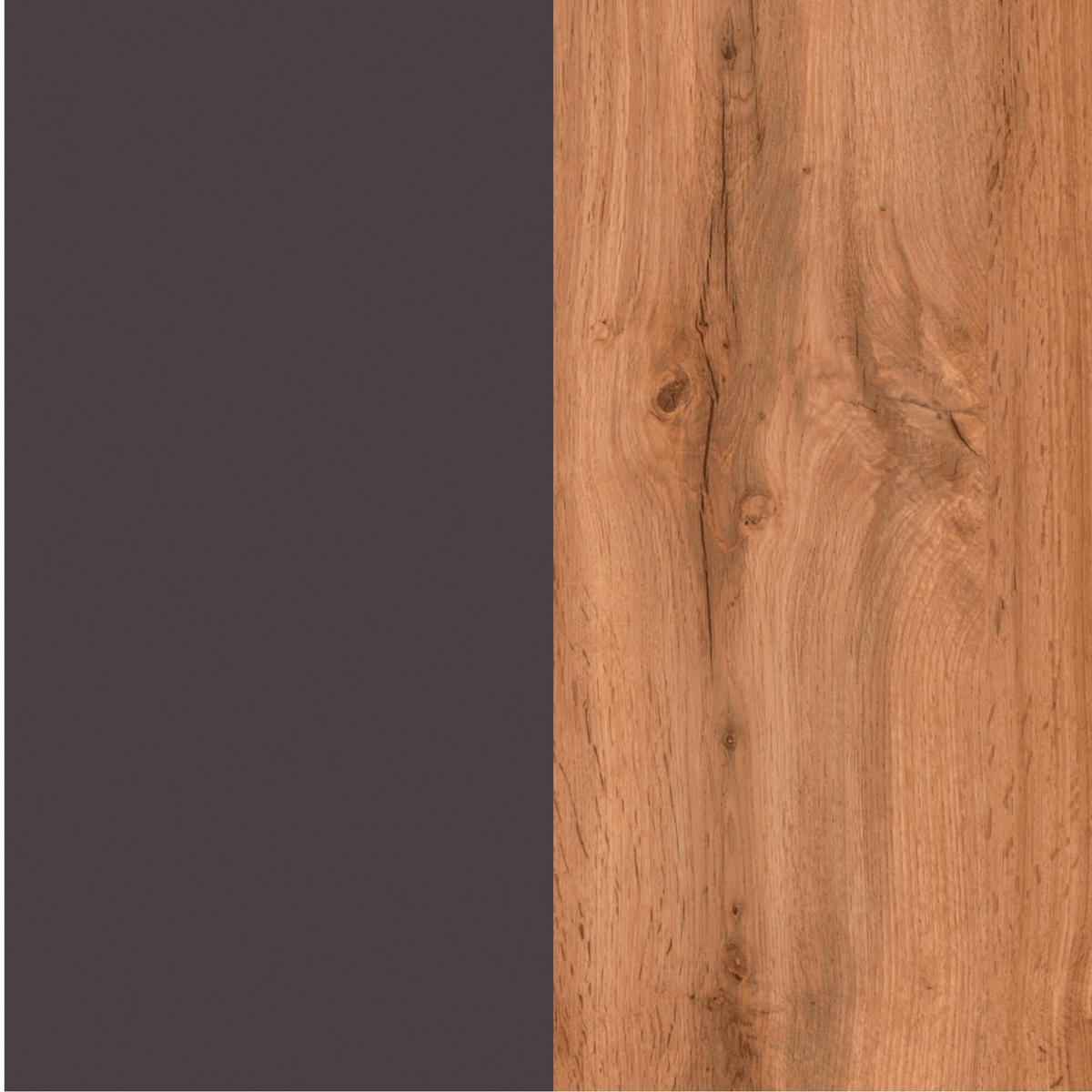 GERÄTEUMBAUSCHRANK 60/166/60 cm  in Graphitfarben, Eiche Wotan  - Eiche Wotan/Graphitfarben, Design, Holzwerkstoff (60/166/60cm) - Held